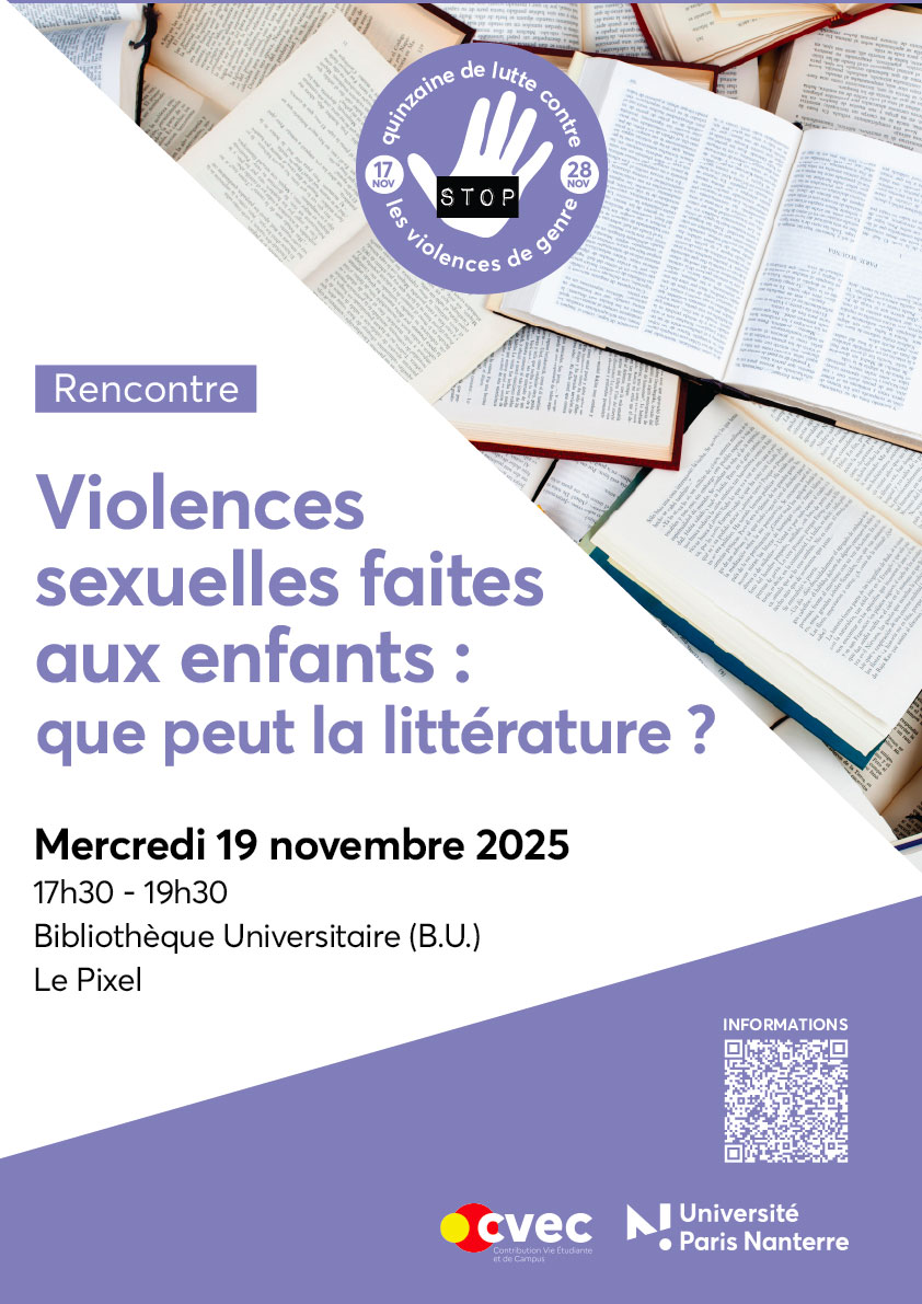 [Table-ronde] Violences sexuelles faites aux enfants : que peut la littérature ?