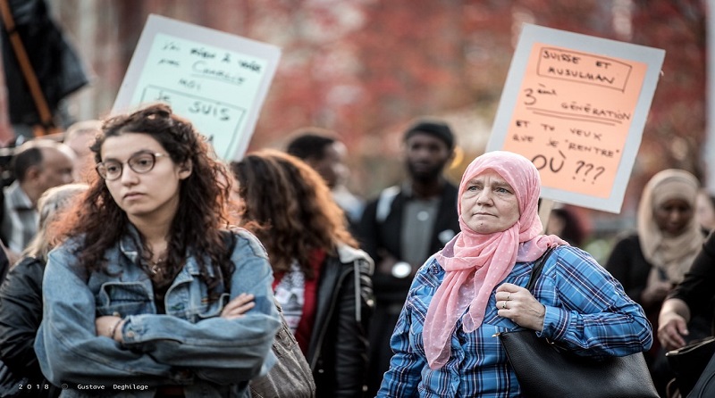  Gustave Deghilage Rassemblement contre l’islamophobie et le racisme - 2017 Disponible sur : https://www.flickr.com/photos/degust/37771710056 